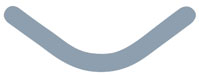 Slick Bands Right-Curve - Regular - Gray Slick Bands Right-Curve - Regular - Gray